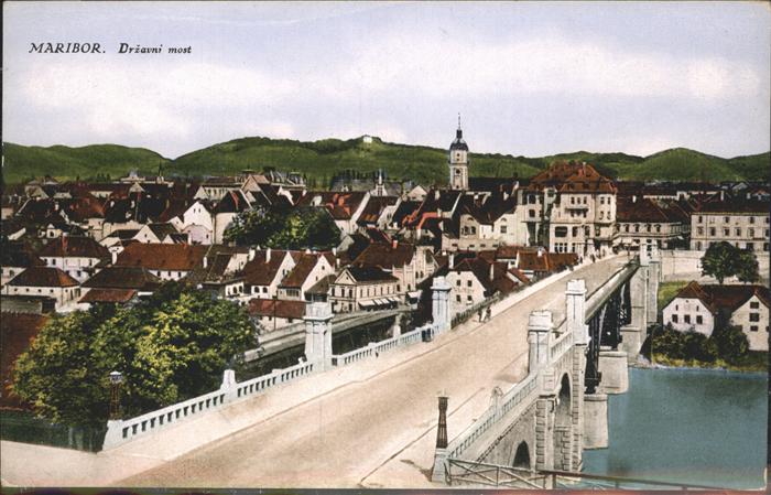 Maribor Marburg Drau Brücke