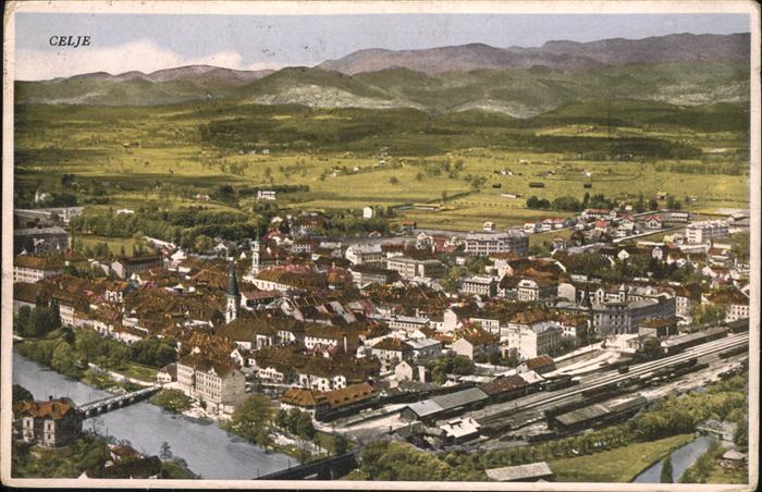 Celje Cilli Fliegeraufnahme