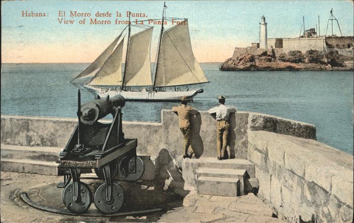 Habana Havana El Morro Punta Fort Schiff