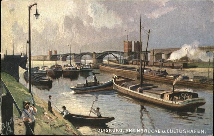 Duisburg Ruhr Rheinbrücke Cultushafen