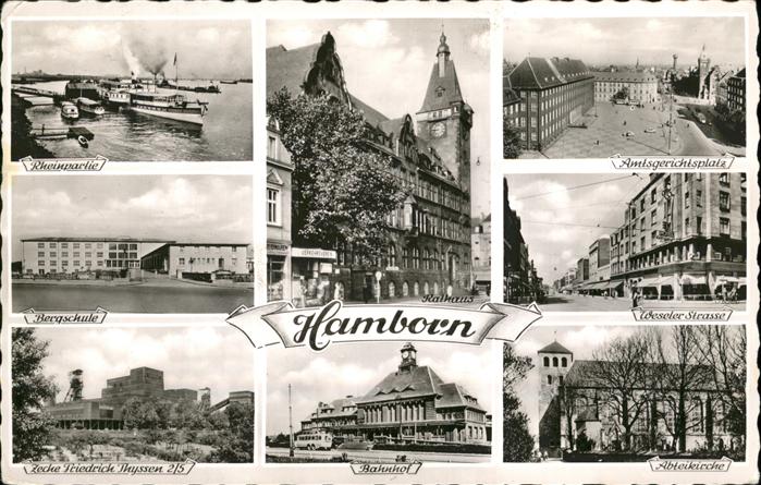 Hamborn Amtsgerichtsplatz Abteikirche Bahnhof B