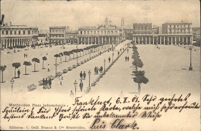 Montevideo Uruguay plaza Indipendencia