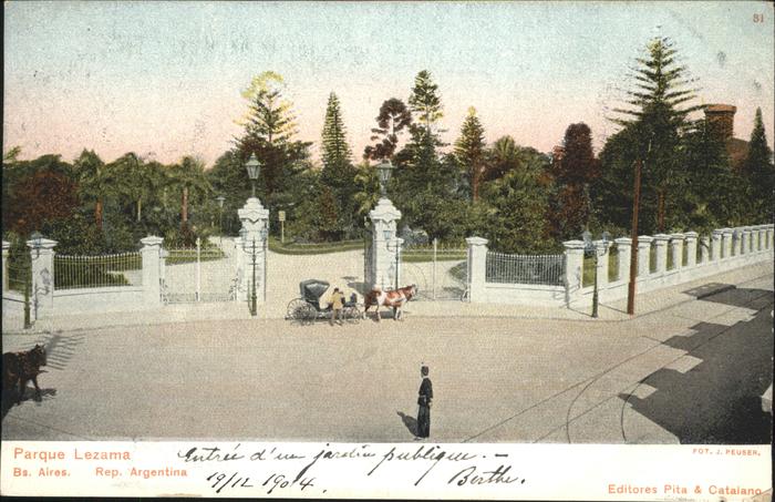 Buenos Aires Parque Lezama Kutsche