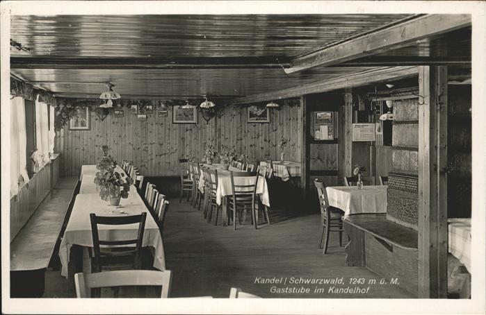 Kandel Waldkirch Breisgau Gaststube Kandelhof