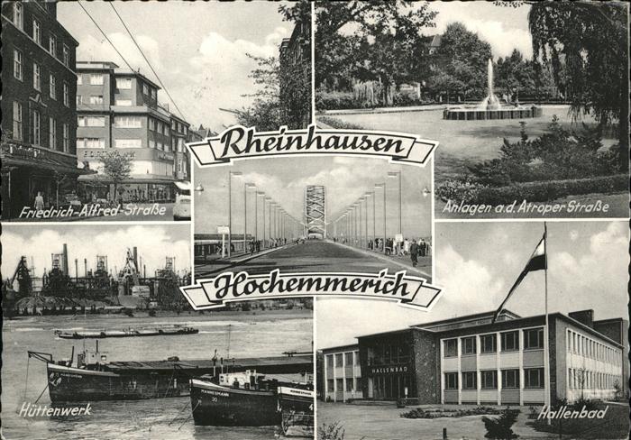 Rheinhausen Hochemmerich Friedrich Alfred Strasse Hüttenwerk Hal