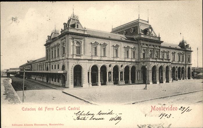 Montevideo Uruguay Estacion del Ferro Carril Central