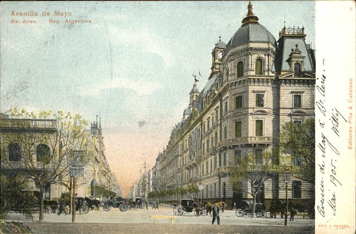 Buenos Aires Avenida de Mayo Kutsche