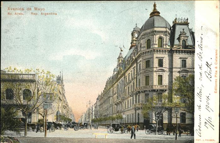 Buenos Aires Avenida de Mayo Kutsche