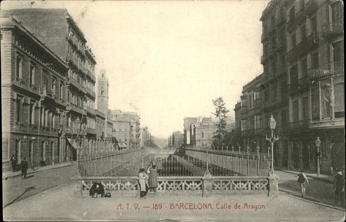 Barcelona Cataluna Calle Aragon