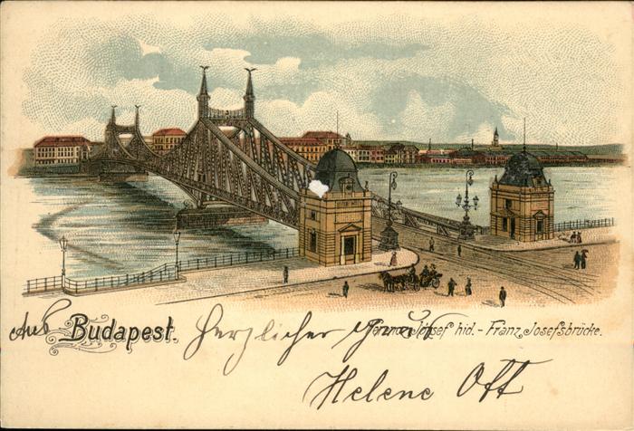 Budapest Franz Josefbrücke Kutsche