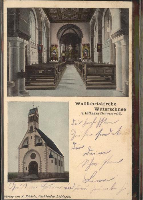 Loeffingen Wallfahrtskirche Wiiterschnee