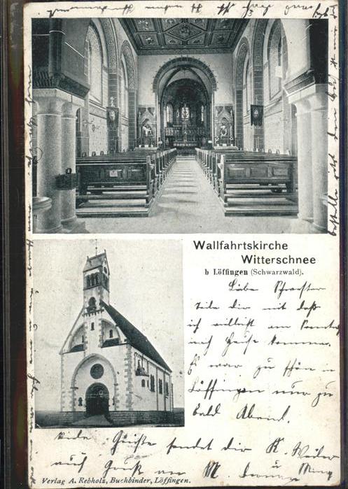 Loeffingen Wallfahrtskirche Witterschnee