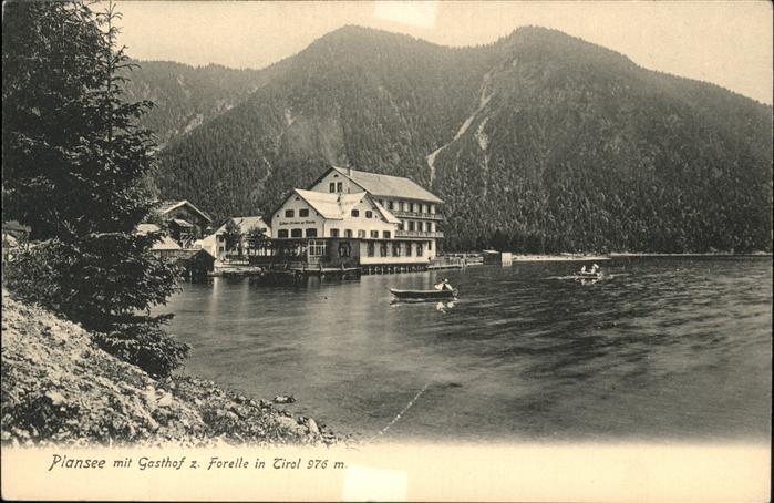 Plansee Gasthof Forelle Boot