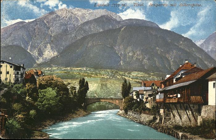 Landeck Tirol Inn Brücke Silberspitze