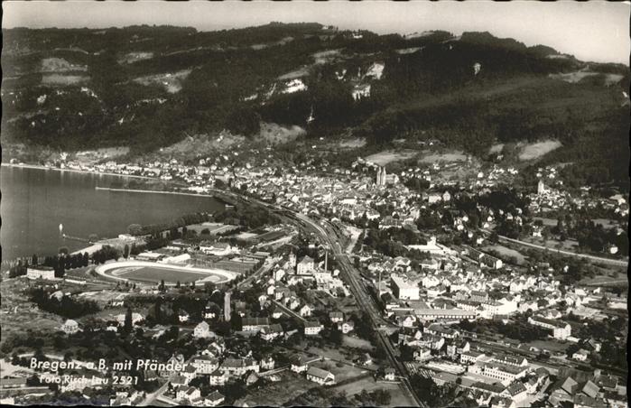 Bregenz Vorarlberg Pfänder Fliegeraufnahme