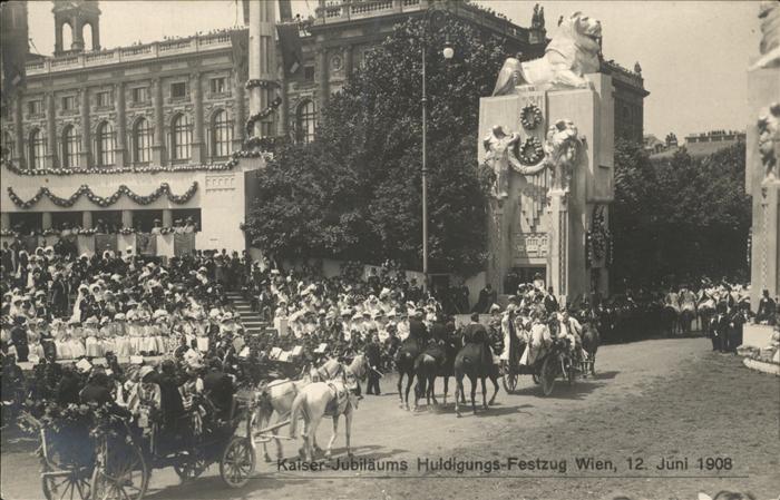 Wien Kaiser Jubiläums Huldigungs Festzug Pfe