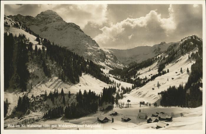Bad Kleinwalsertal Widderstein Bärguntal