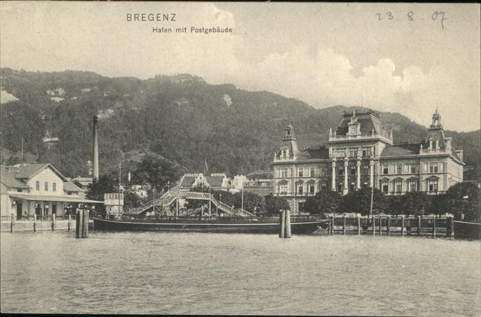 Bregenz Vorarlberg Hafen Postgebäude