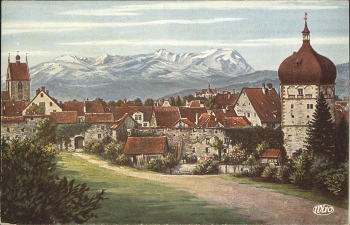 Bregenz Vorarlberg Altstadt Säntis