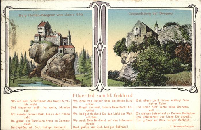 Bregenz Vorarlberg Gebharsberg Pilgerlied