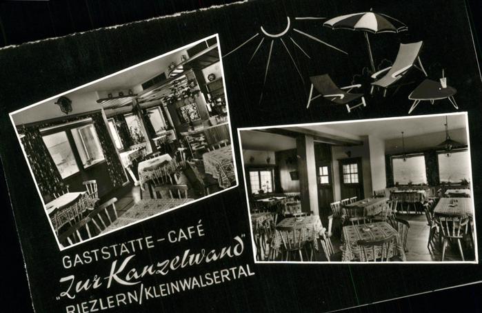 Riezlern Kleinwalsertal Vorarlberg Gaststätte Cafe Zur Kanzelwand