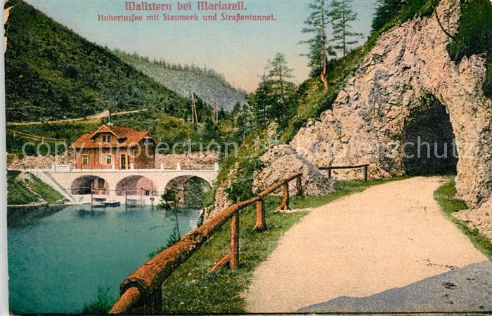 Mariazell Steiermark Wallstern Hubertussee Stauwerk Strassentunnel