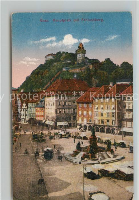 Graz Steiermark Hauptplatz Schlossberg