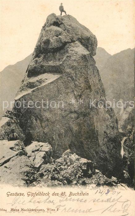 Gesaeuse Gipfelblock des Kl Buchstein