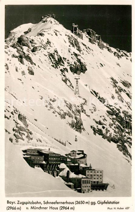 Zugspitzbahn mit Schneefernerhaus Gipfelstation und