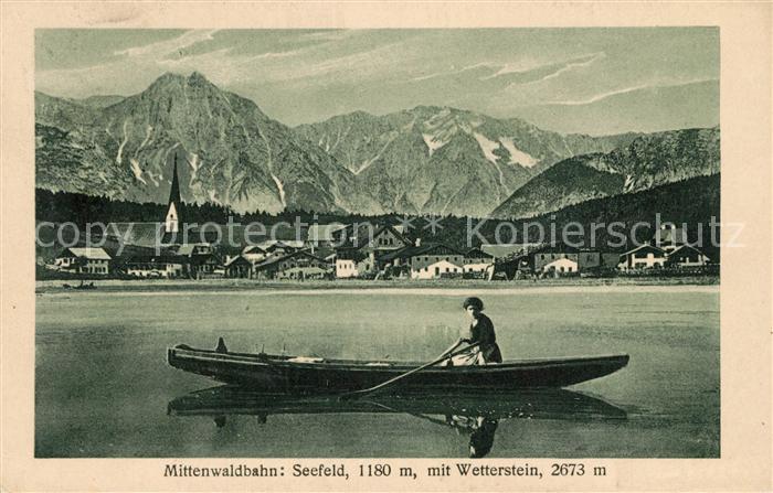 Seefeld Tirol Mittenwaldbahn mit Wetterstein