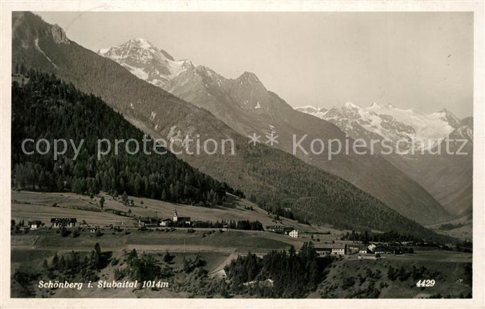 Schoenberg Stubaital Panorama