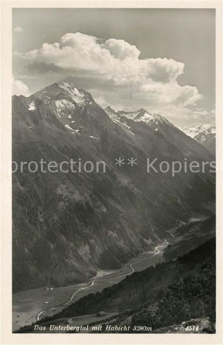 Tirol Region Das Unerbergtal mit Habicht