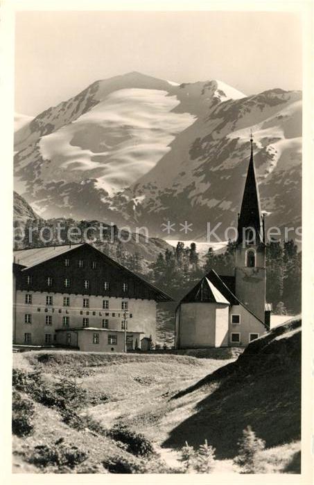 Obergurgl Soelden Tirol mit Gurgler Gletscher und Schalfkogl