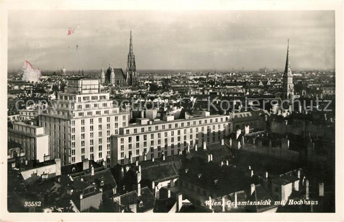 Wien Gesamtansicht mit Hochhaus