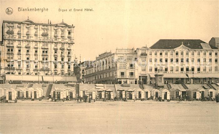 Blankenberghe Digue et Grand Hotel