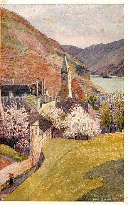 Spitz Donau Kirche Kuenstler Rudolf Schmidt