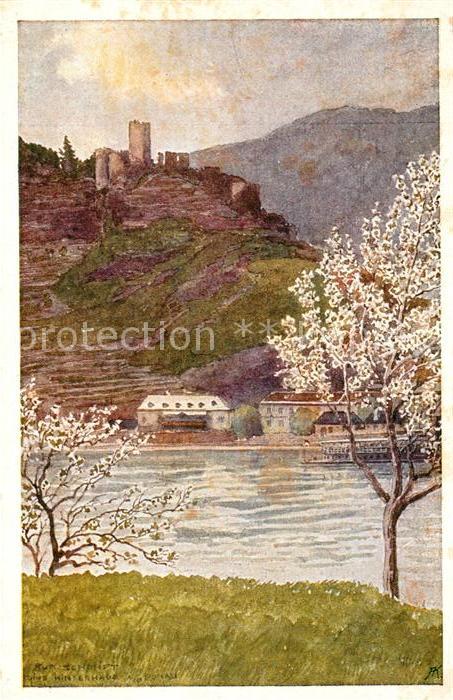 Spitz Donau Ruine Hinterhaus Kuenstler Rudolf Schmidt