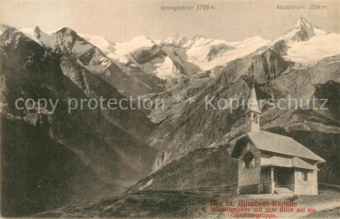 Schmittenhoehe Sankt Elisabeth Kapelle Glocknergruppe