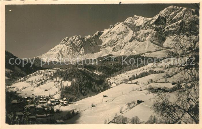 Muehlbach Hochkoenig Panorama Hochkoenigmassiv