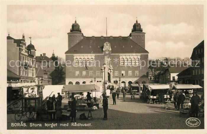 Boras Stora torget med Radhuset