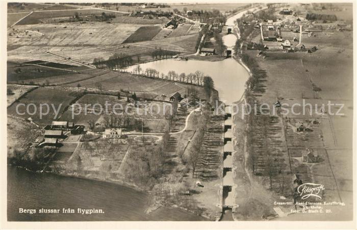Berg Linkoeping Bergs slussar Fliegeraufnahme