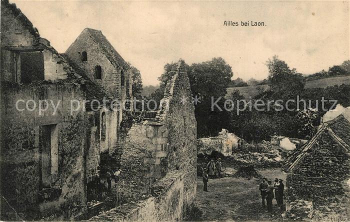 Ailles Zerstoertes Dorf in WK1