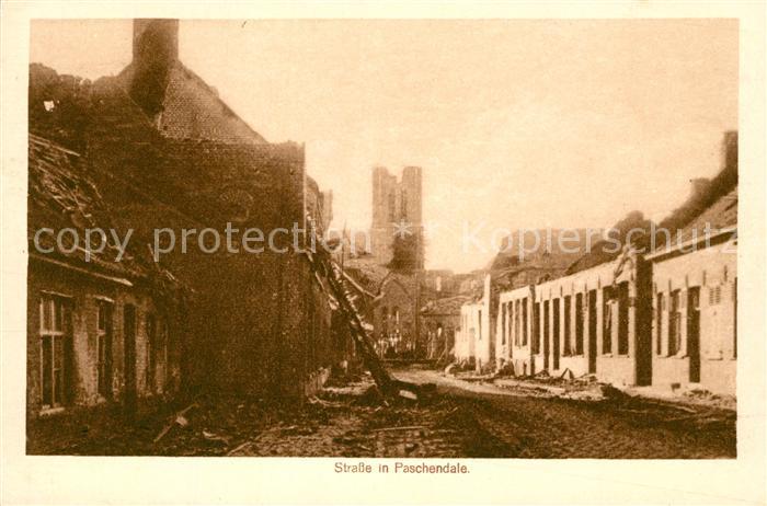 Paschendaele Zerstoertes Dorf