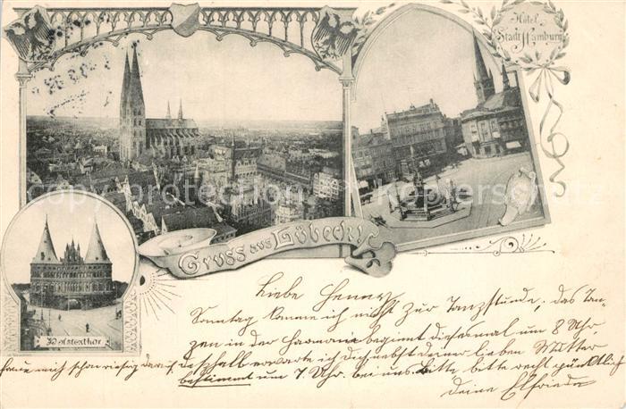 LueBECK  CITY Kirche Marktplatz Hotel Stadt Hamburg Holstenthor