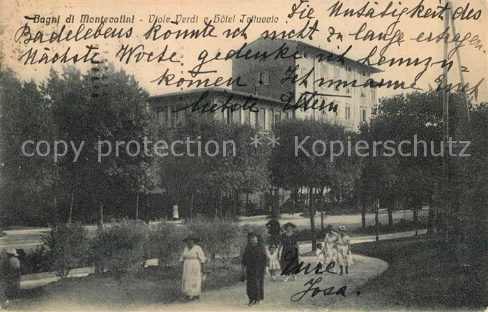 Bagni di Montecatini Viale Verdi e Hotel Jettuccio