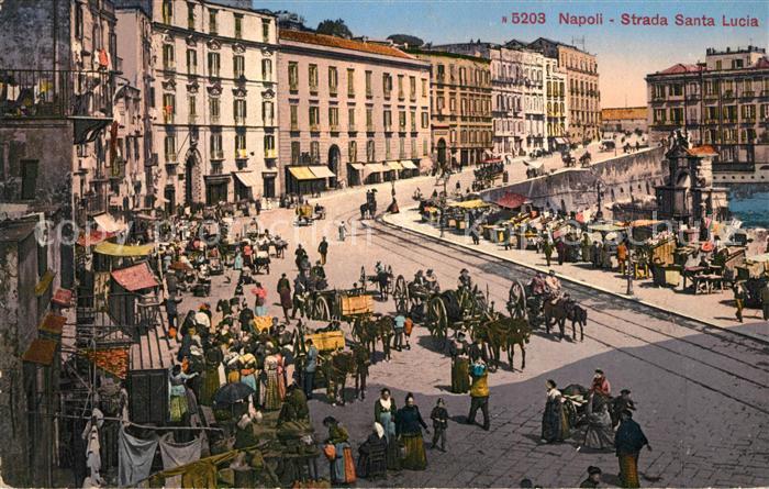 Napoli Neapel Strada Santa Lucia