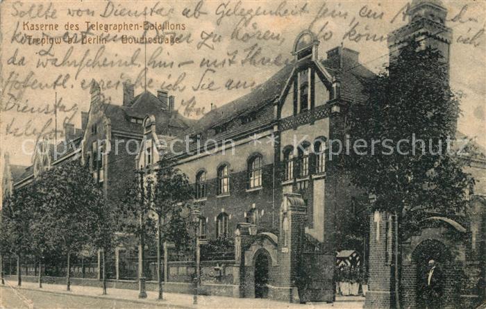Treptow Berlin Kaserne des Telegraphen Bataillons