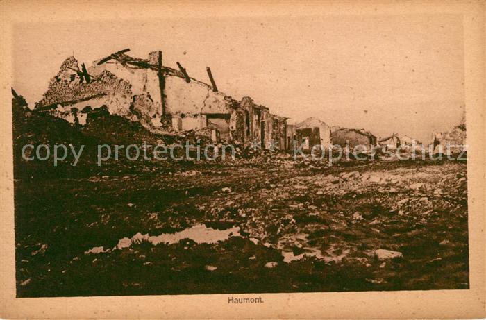 Haumont-pres-Samogneux Apres le bombardement