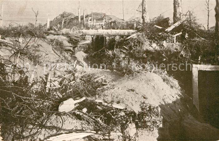 Hartmannswillerkopf Apres le bombardement