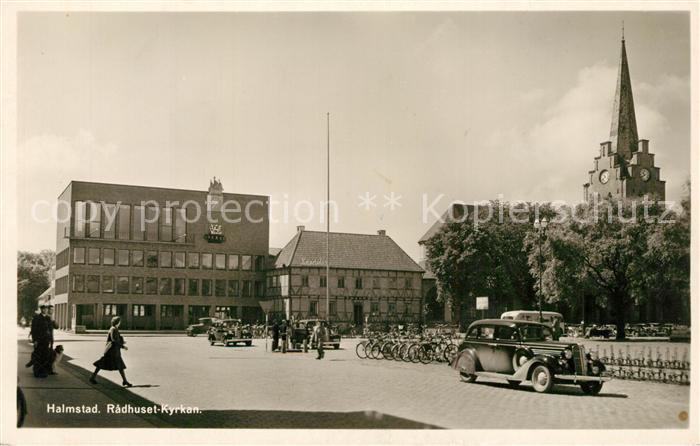 Halmstad Radhuset Kyrkan
